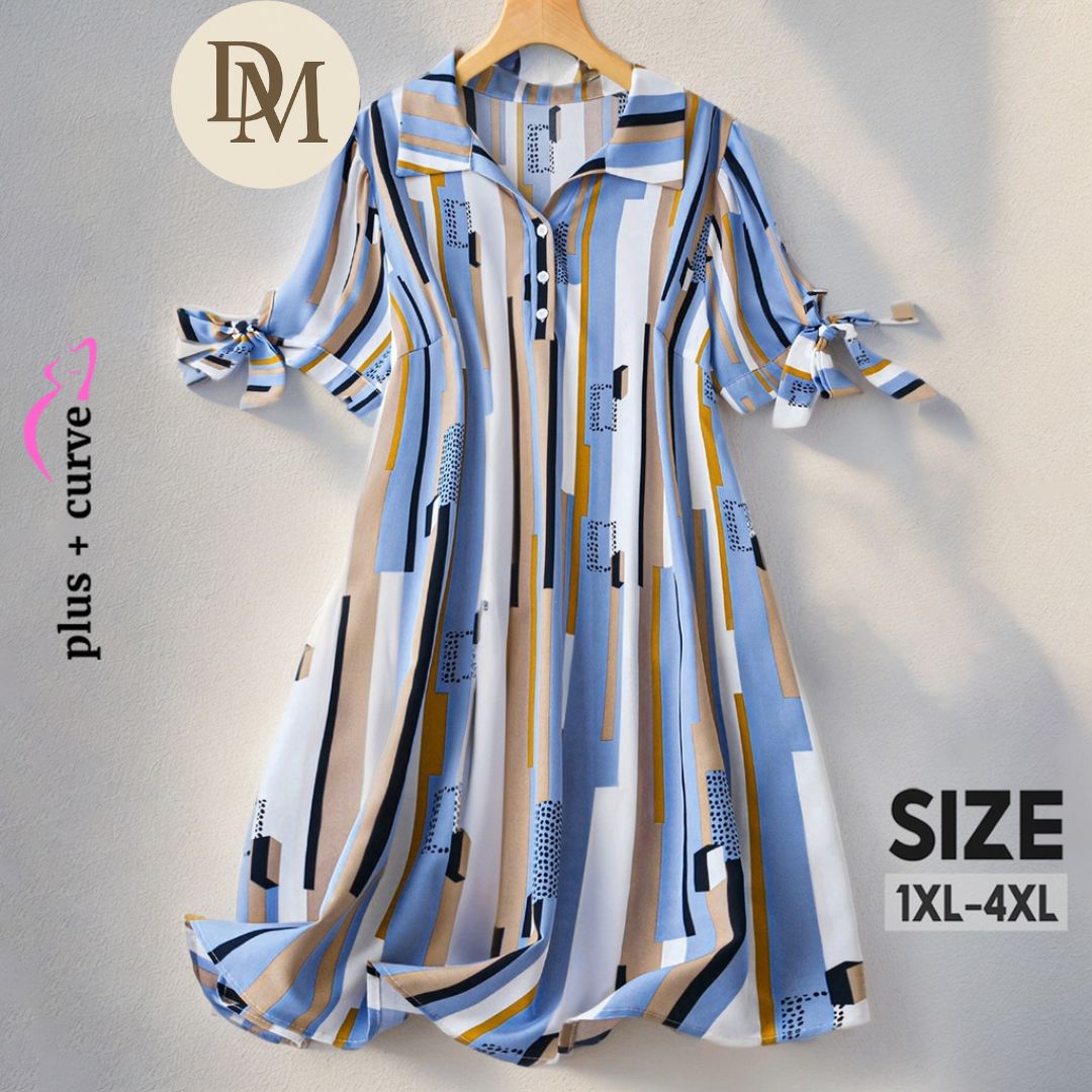 Chamise Patrícia – Vestido Plus Size com Botões