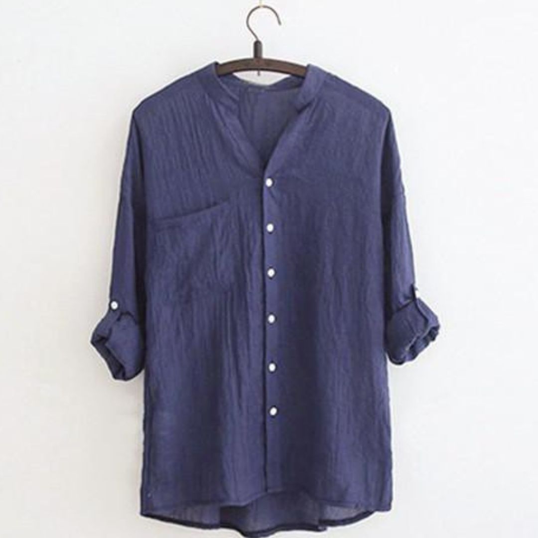 Blusa Clarice – Manga Longa em Linho