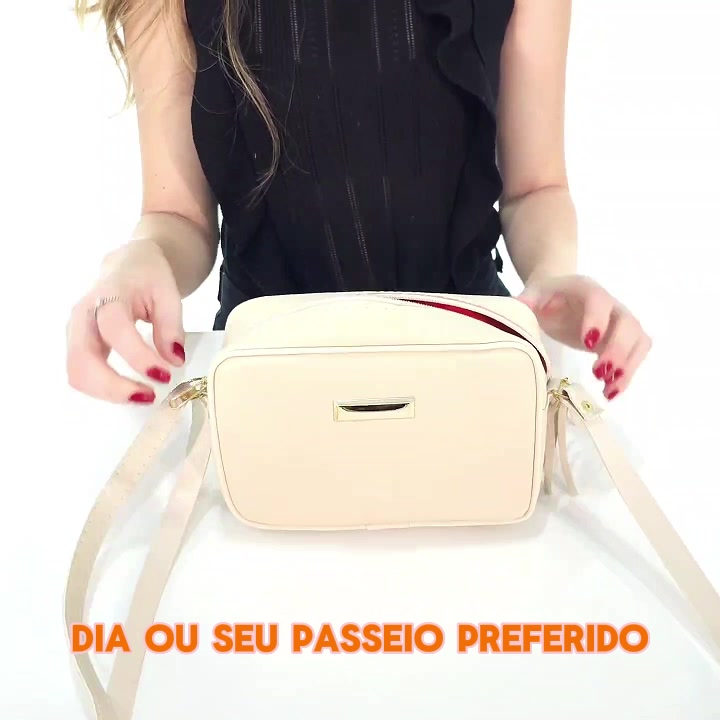 Bolsa Elisângela – Quadrada com Alça Regulável