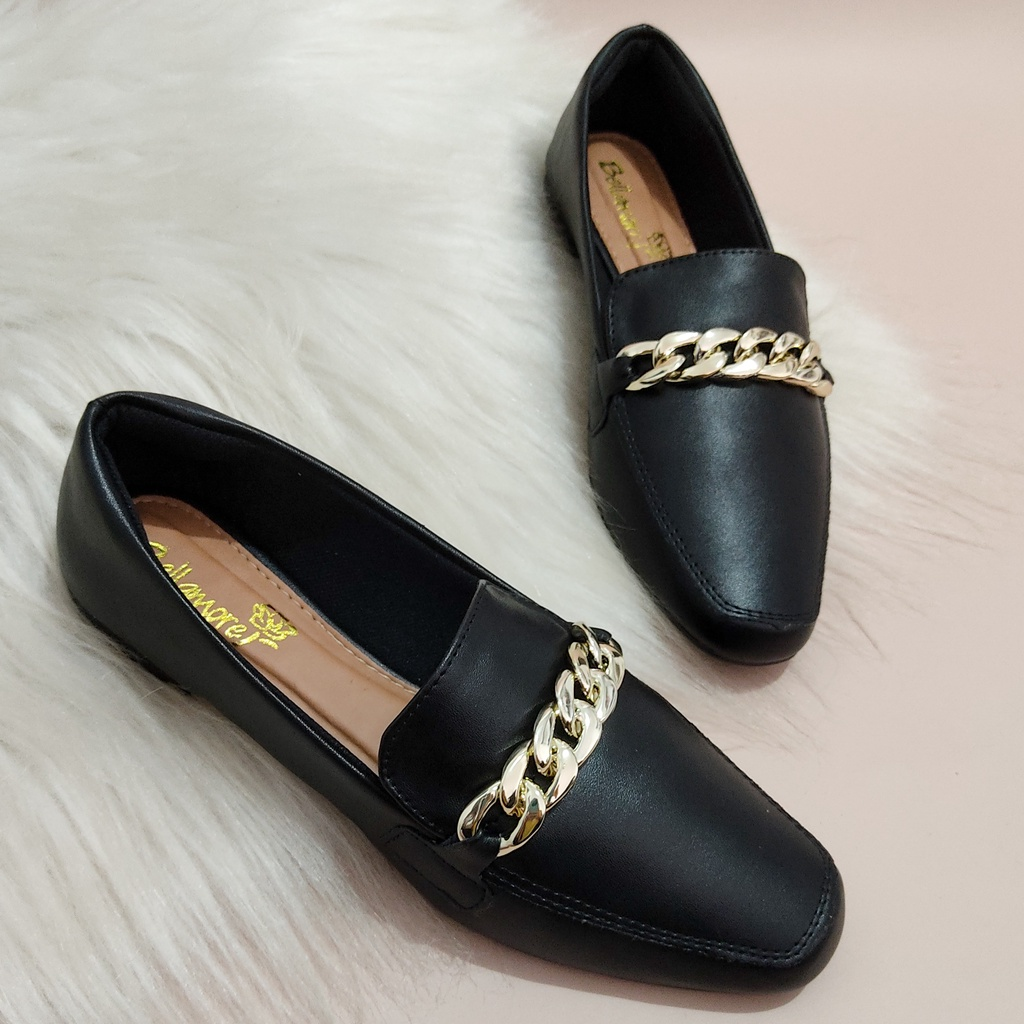 Mocassim Judite – Feminino Confortável com Bico Quadrado