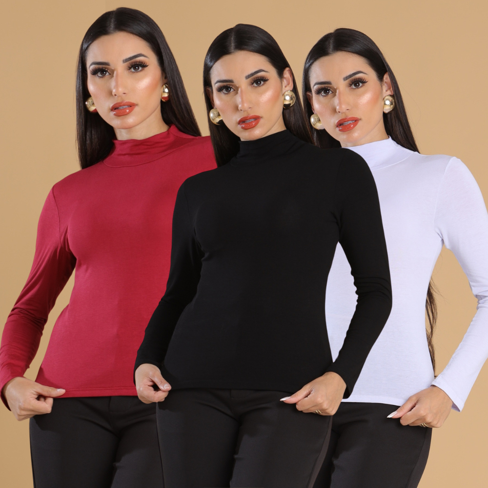 Kit 3 Blusa Briseis