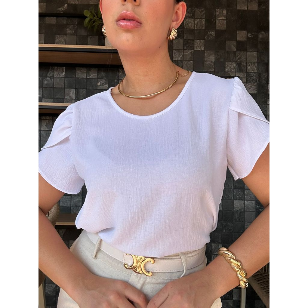 Blusa Marília Megan Manga Princesa