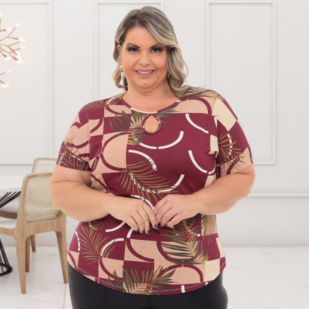 Blusa Ivone – T-Shirt Plus Size Curve