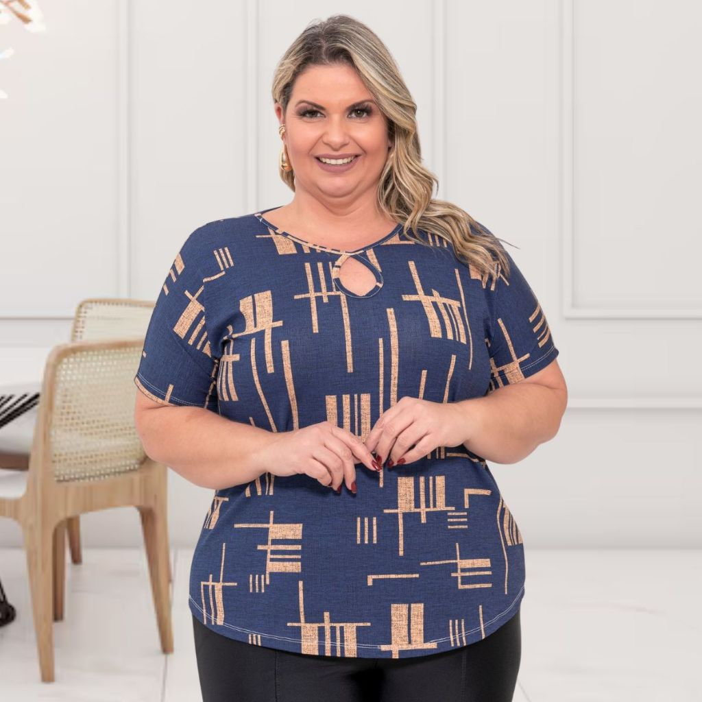 Blusa Ivone – T-Shirt Plus Size Curve