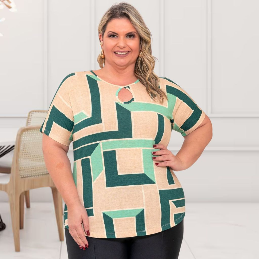Blusa Ivone – T-Shirt Plus Size Curve