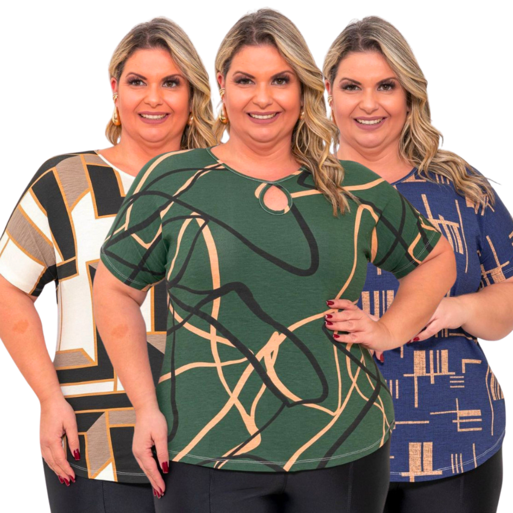 Blusa Ivone – T-Shirt Plus Size Curve