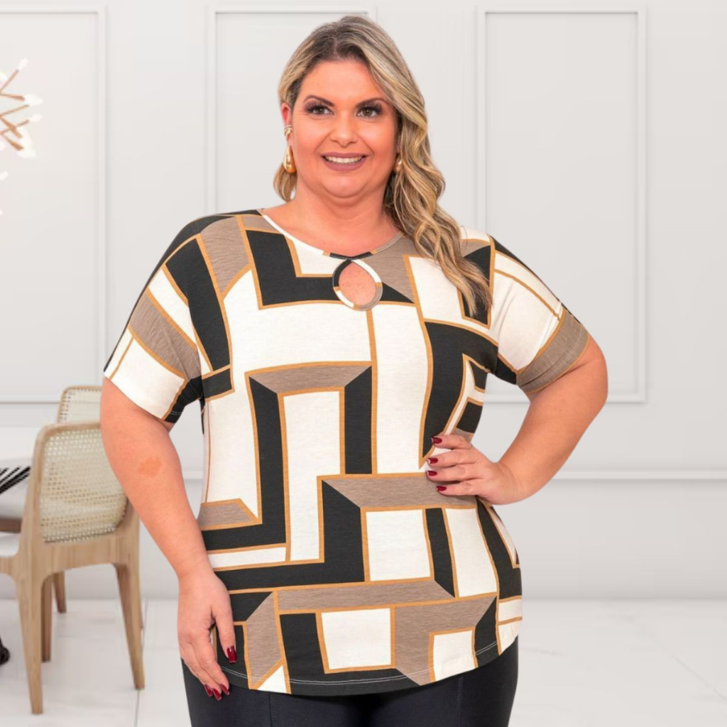 Blusa Ivone – T-Shirt Plus Size Curve