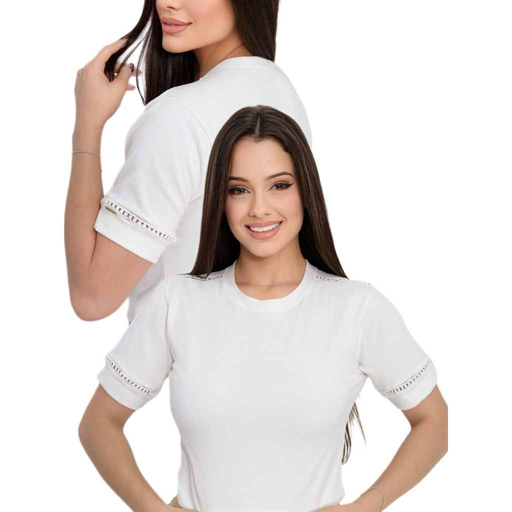 Blusa Viviane T-Shirt Gola Alta