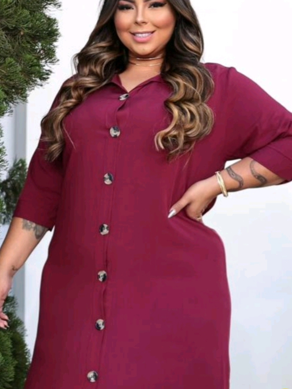 Chamise Emília – Vestido Longo Plus Size (G1 e G2)