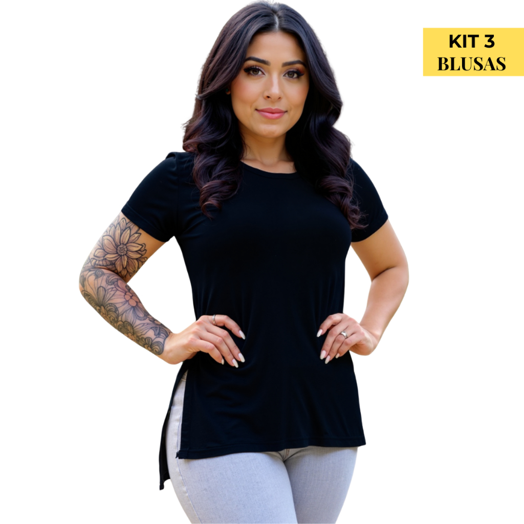 Kit 3 Blusas Kaori