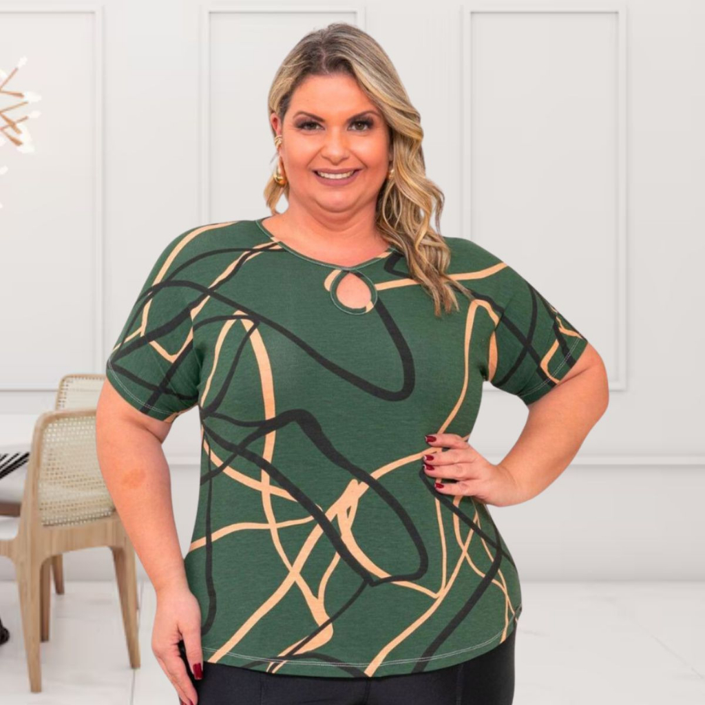 Blusa Ivone – T-Shirt Plus Size Curve