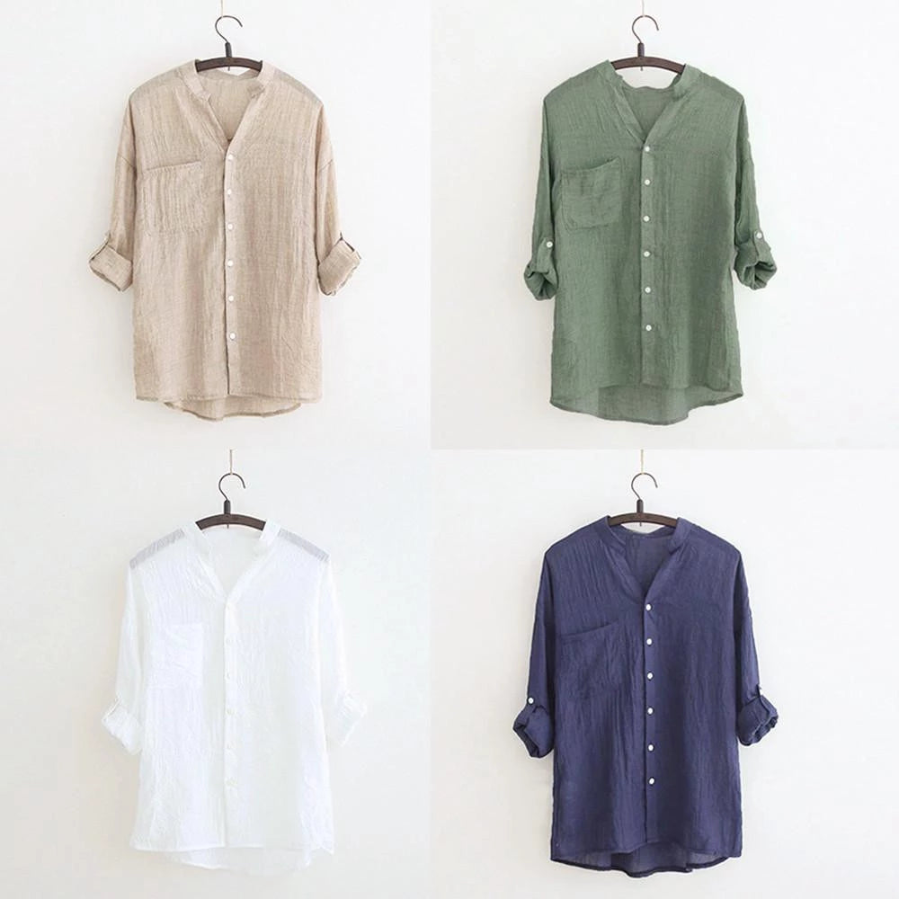 Blusa Clarice – Manga Longa em Linho