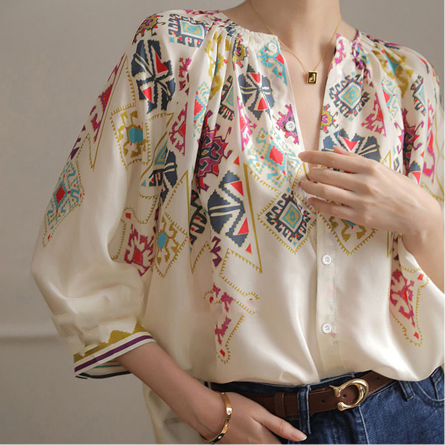 Blusa Amanda Estampa Tribal
